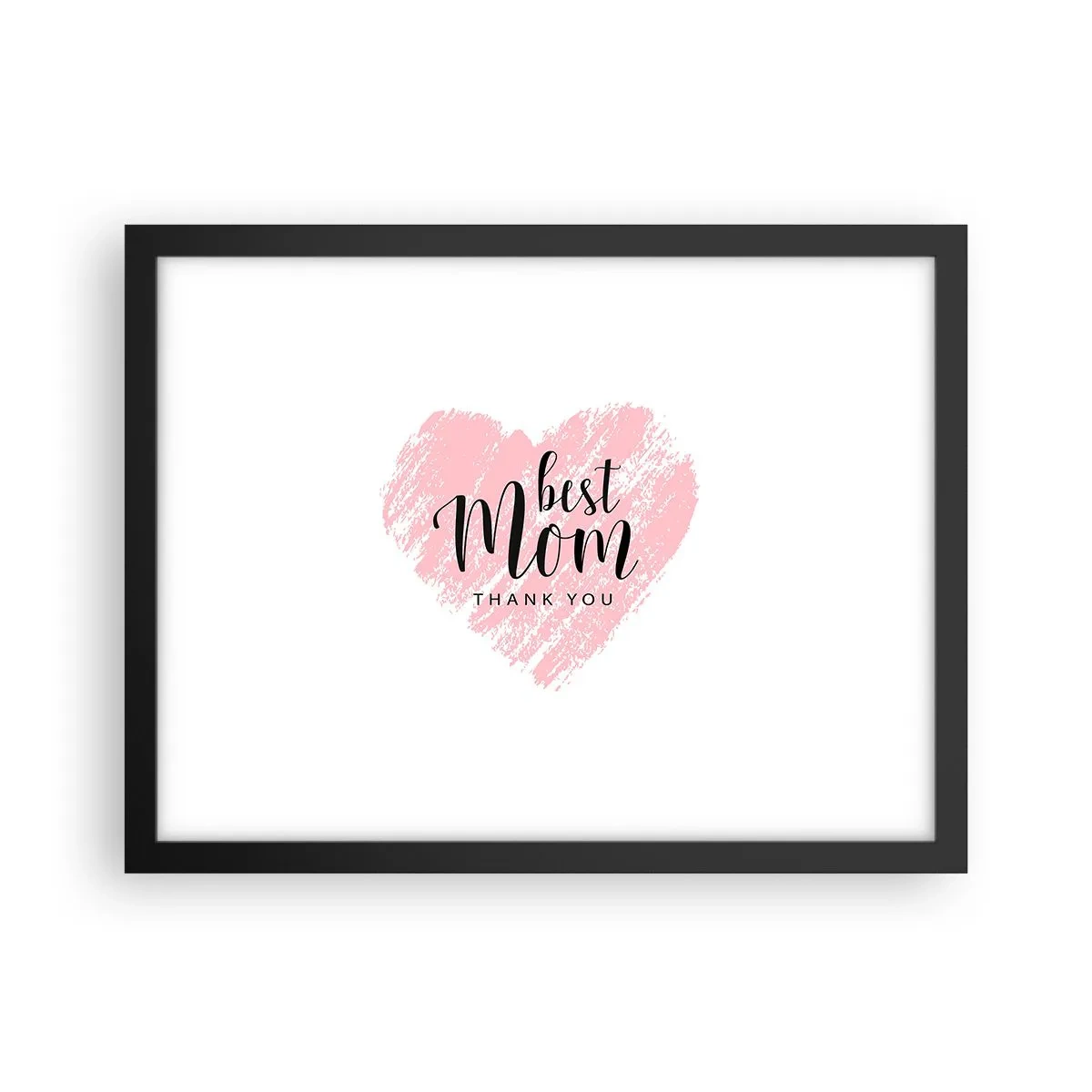 Poster în ramă neagră - Întotdeauna la momentul potrivit - 40x30 cm