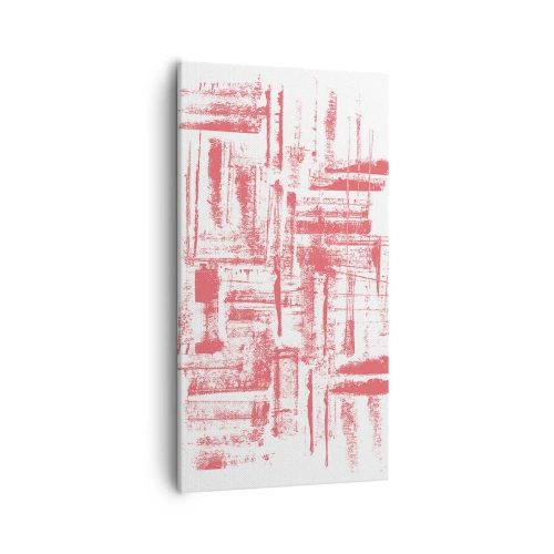 Tablou pe pânză - Orașul roșu - 55x100 cm