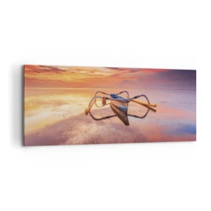 Tablou pe pânză - Liniștea unei seri tropicale - 100x40 cm