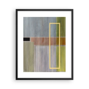 Poster în ramă neagră - Drept și liniștit - 40x50 cm