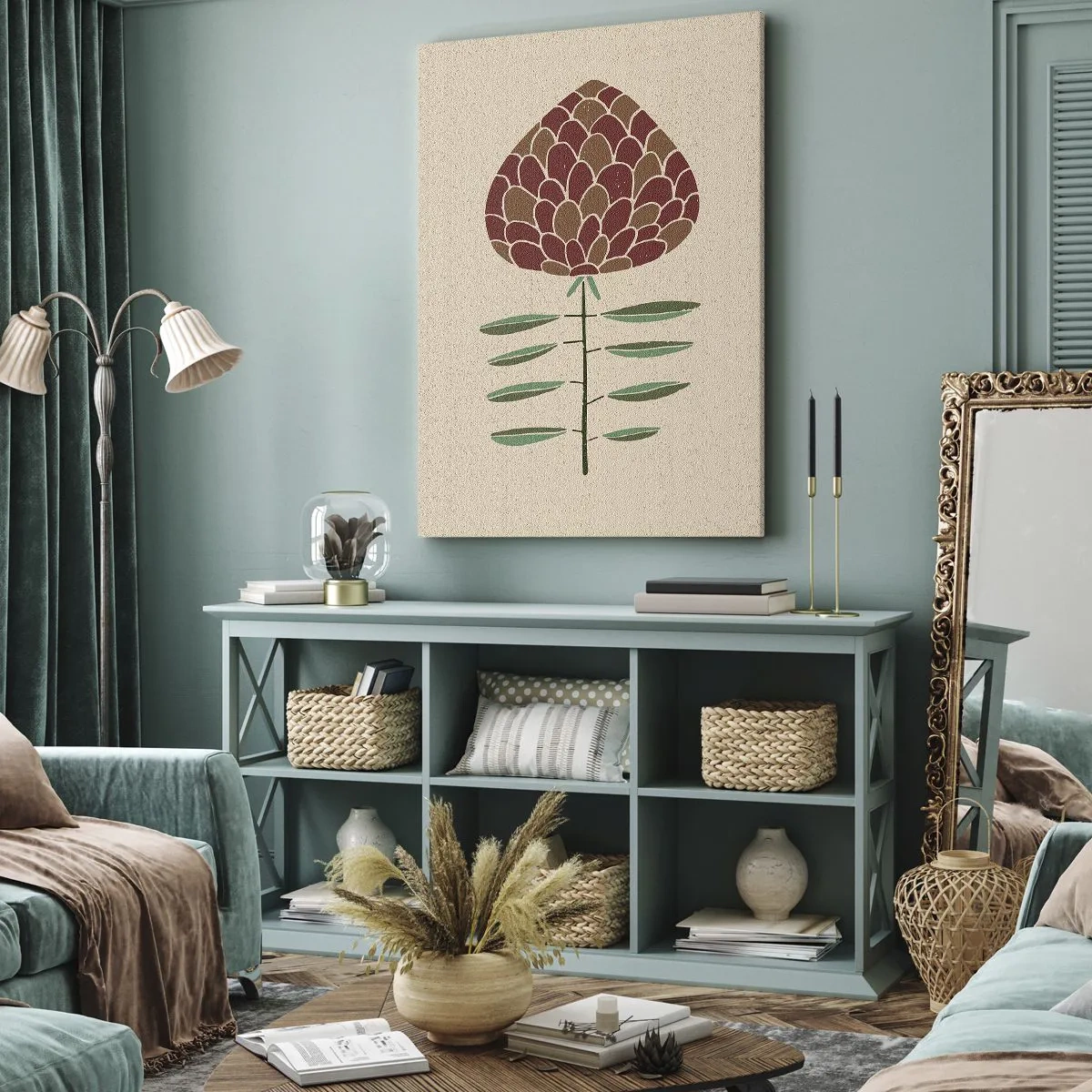 Tablou pe pânză - Deliciu pentru veveriță - 55x100 cm