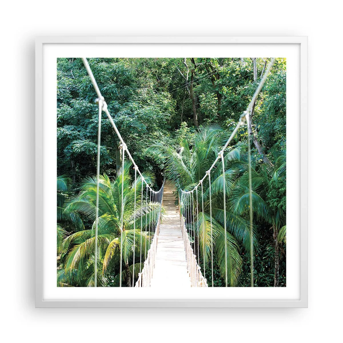Poster în ramă albă - Welcome to the jungle! - 60x60 cm