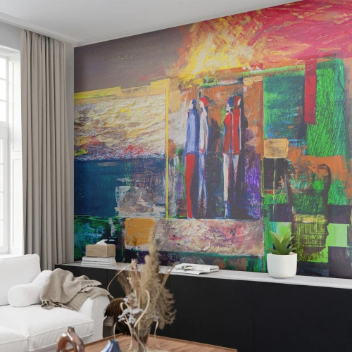 Tapet Autoadeziv Deluxe Sticker - Relații și emoții - Abstracția, oameni, Bucată - 250x175 cm