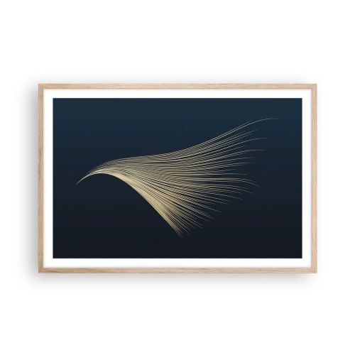 Poster în ramă de stejar deschis - Ca părul unui înger - 91x61 cm