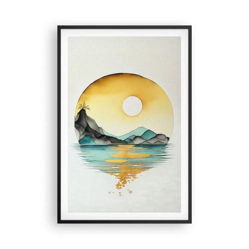 Poster în ramă neagră - În cercul de frumusețe - 61x91 cm