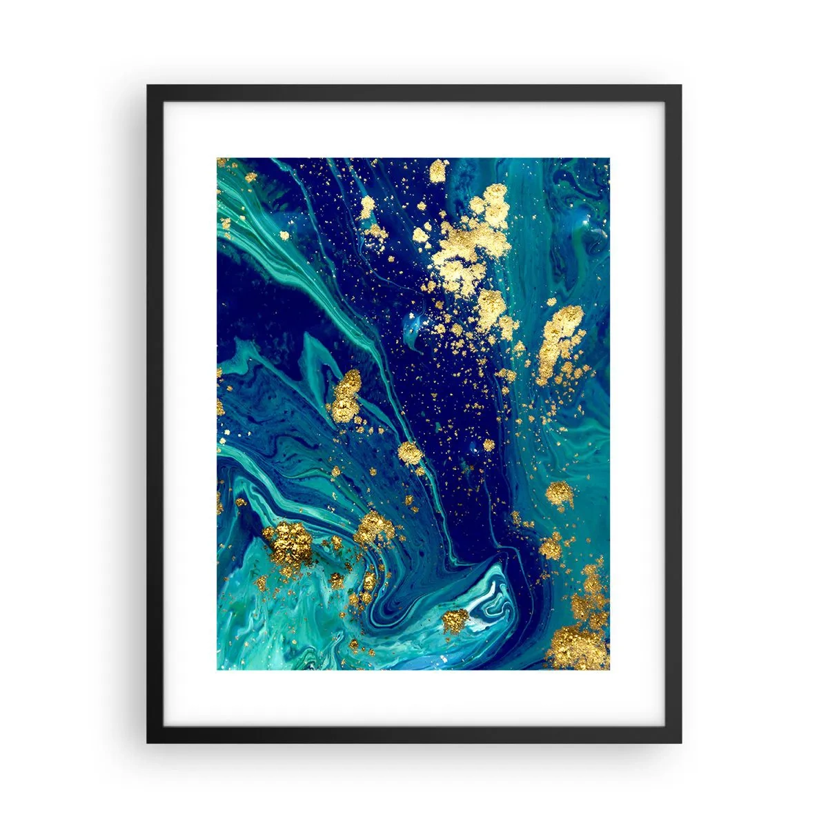 Poster în ramă neagră - Petale de soare  - 40x50 cm