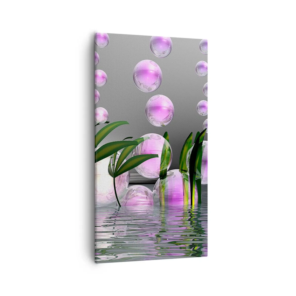 Tablou pe pânză - O compoziție reflexivă de luminozitate și viață - 55x100 cm