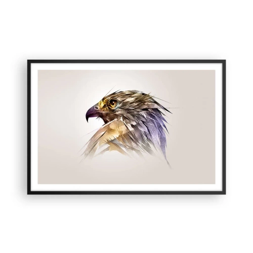 Poster în ramă neagră - Portretul unui războinic - 91x61 cm