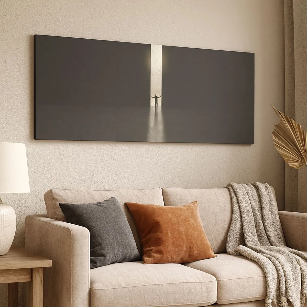 Tablou pe pânză - Un pas spre un viitor luminos - 100x40 cm