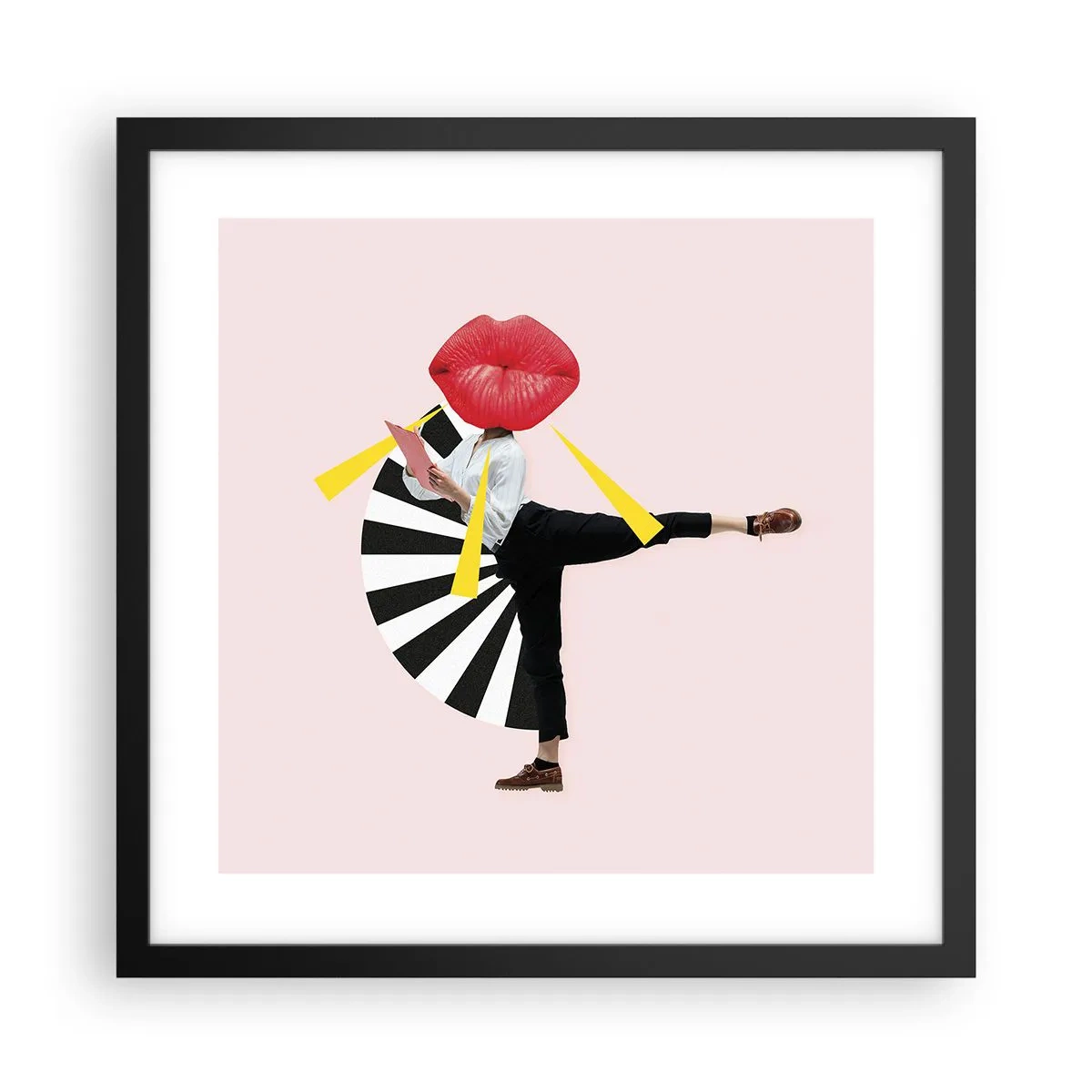 Poster în ramă neagră - Artă pop suprarealistă - 40x40 cm