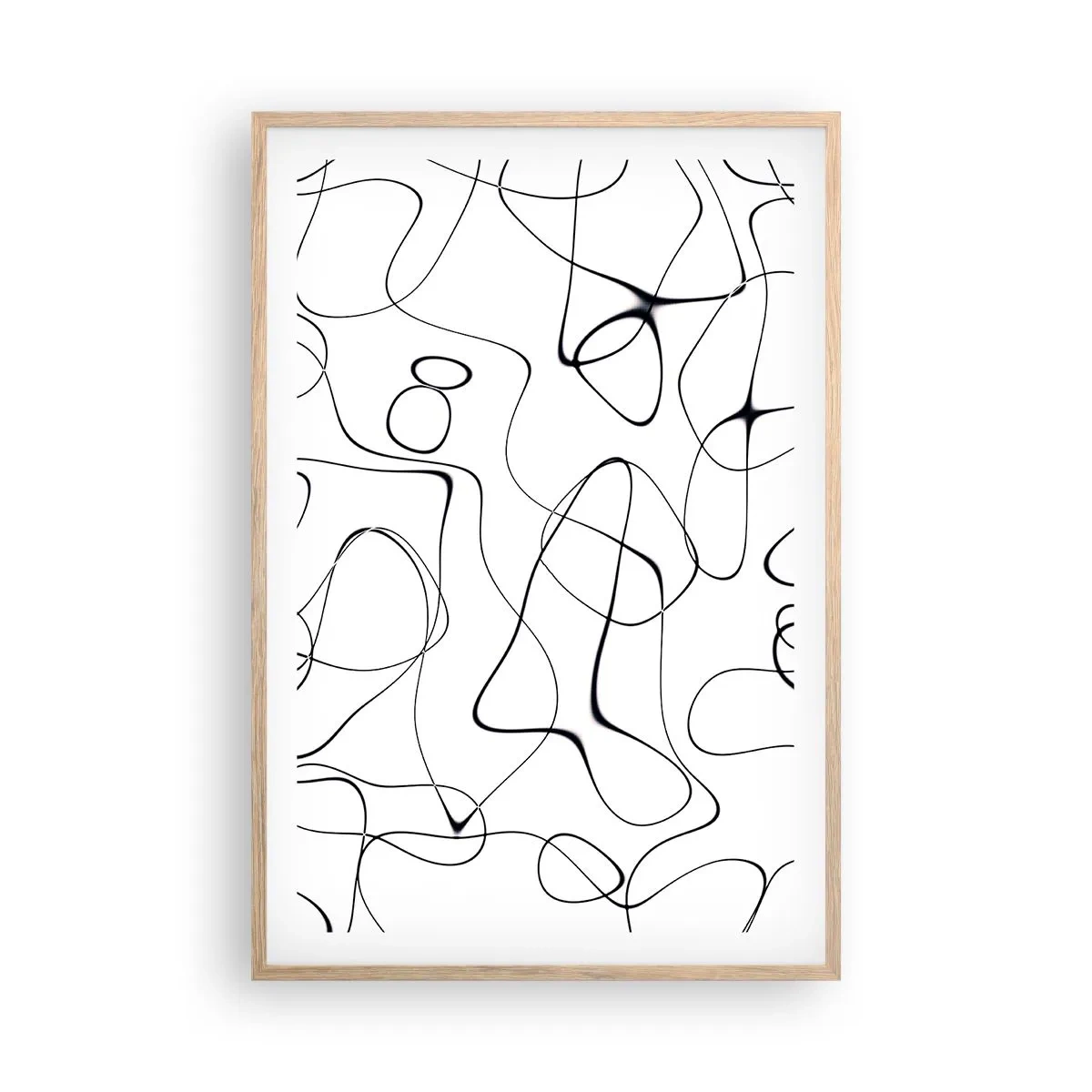 Poster în ramă de stejar deschis - Căile vieții, căile destinului - 61x91 cm