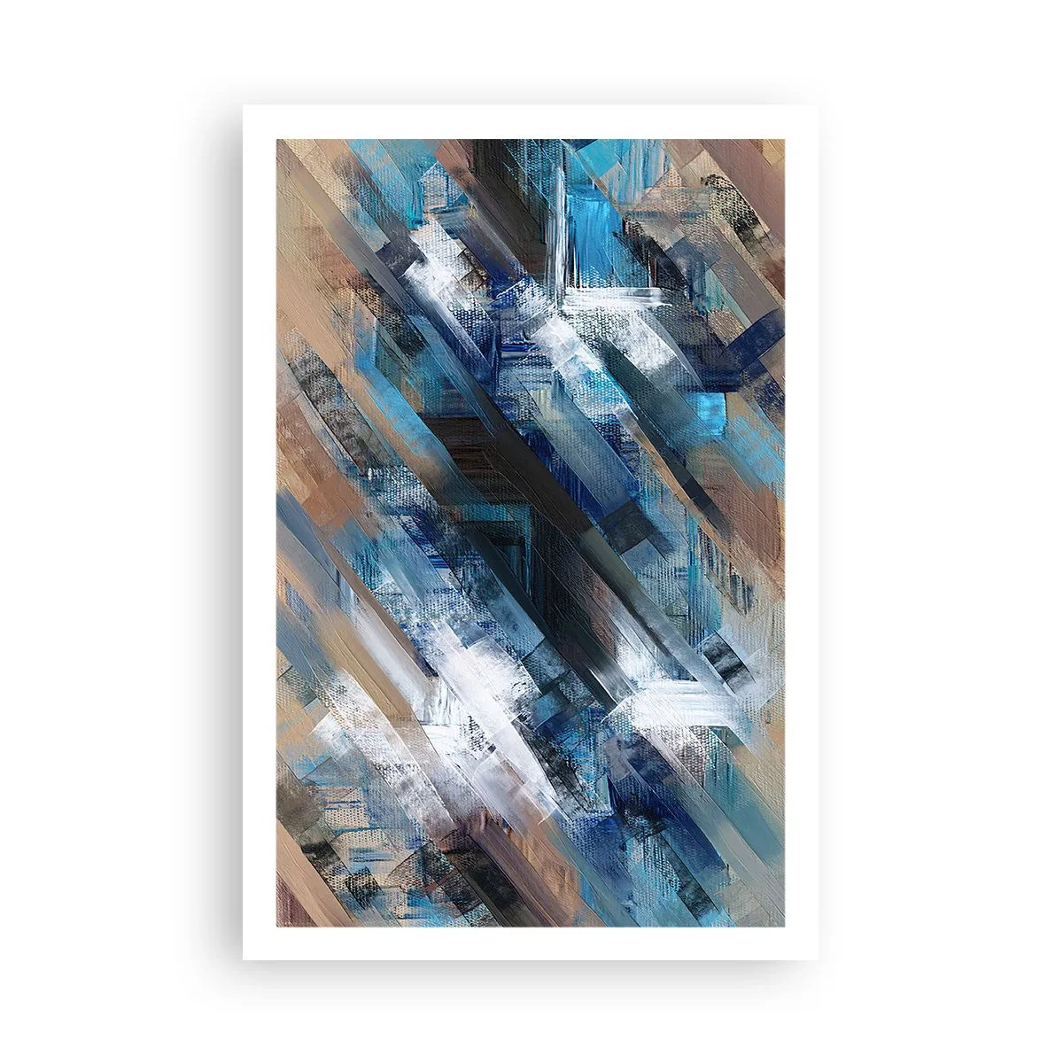 Poster - Pe o pantă albastră - 61x91 cm