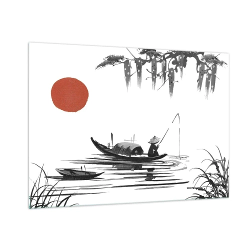 Tablou pe sticlă - O după-amiază asiatică - 100x70 cm
