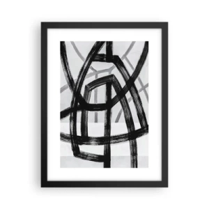 Poster în ramă neagră - Construind adâncimea - 30x40 cm