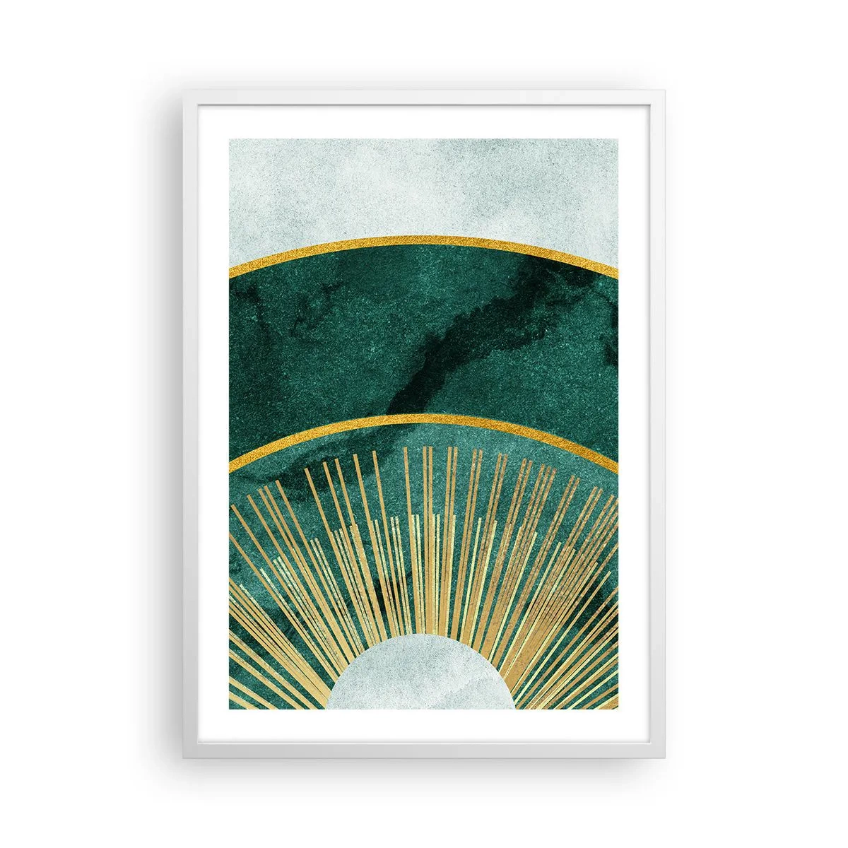 Poster în ramă albă - Un alt sistem solar - 50x70 cm
