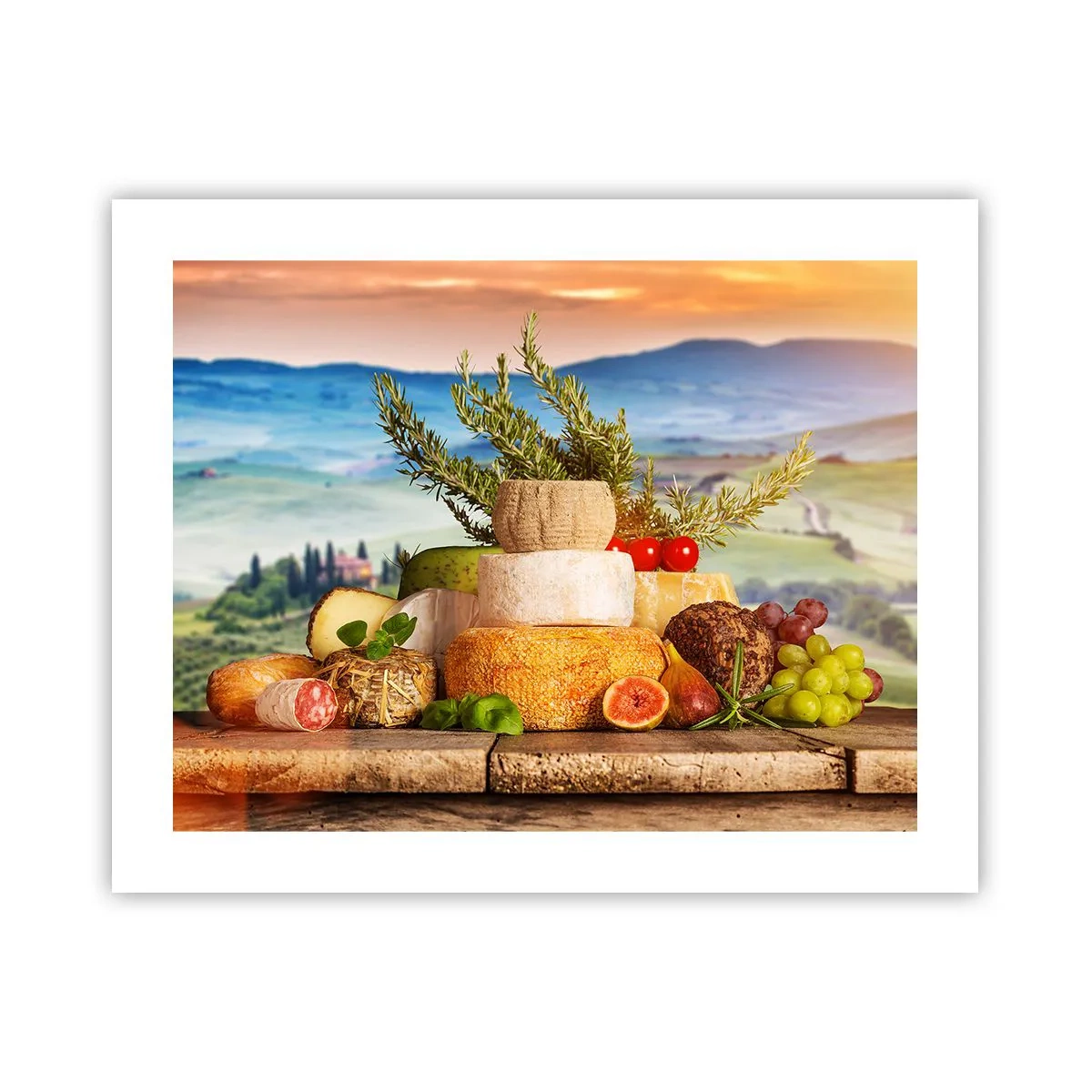 Poster - Bucurie de viață în stil italian - 50x40 cm