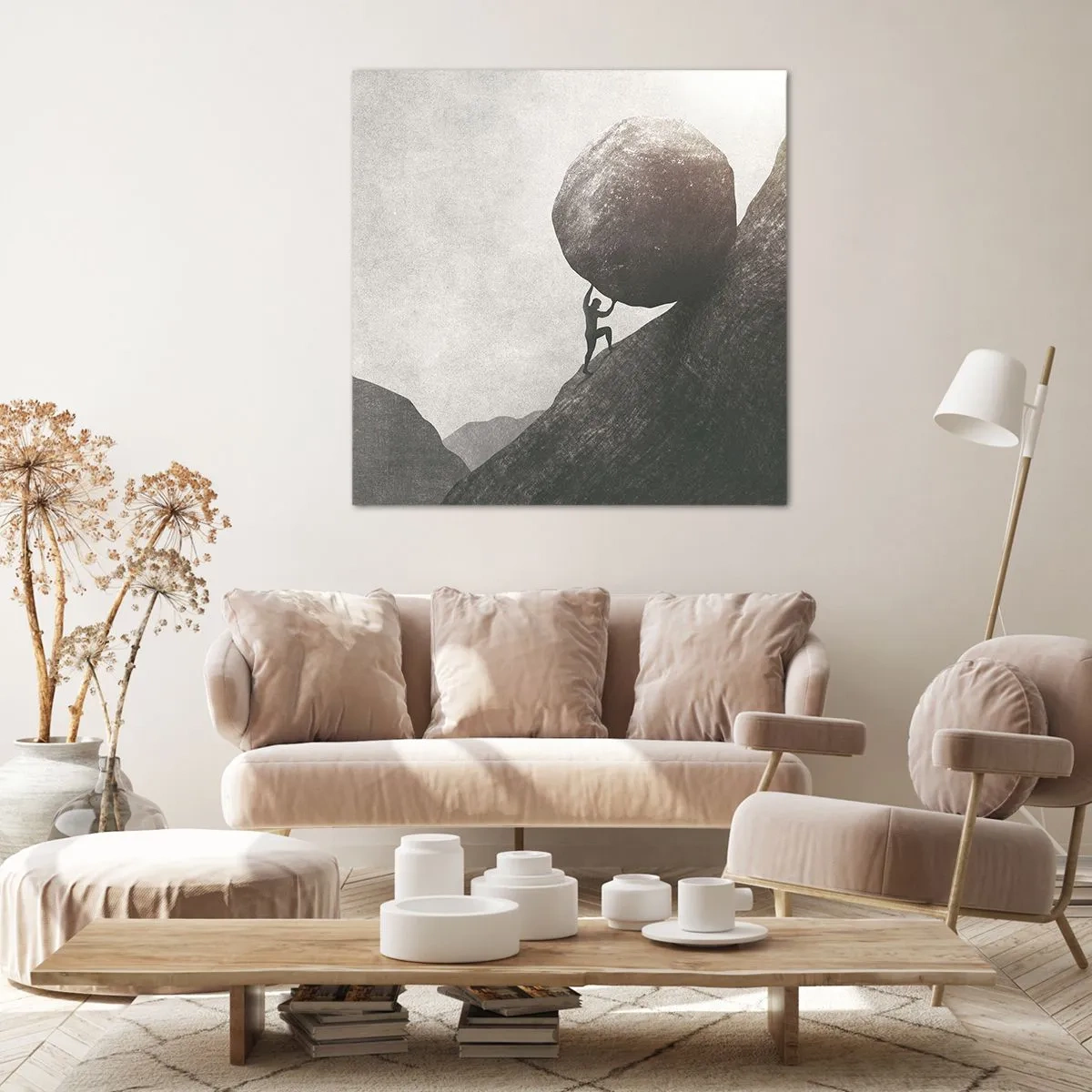 Tablou pe pânză - Cred, în ciuda așteptărilor - 60x60 cm