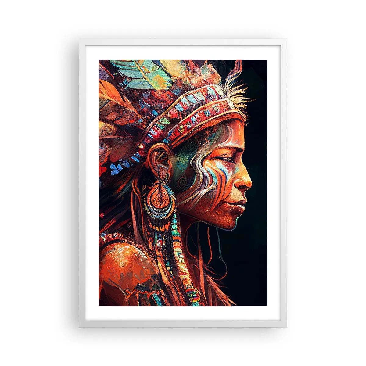 Poster în ramă albă - Ritual magic - 50x70 cm