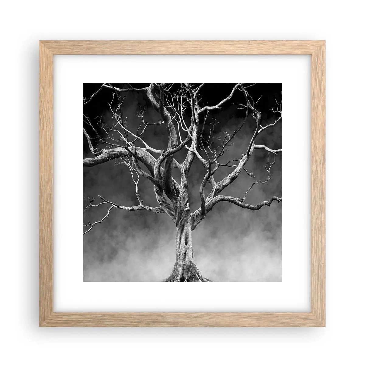 Poster în ramă de stejar deschis - Primare și sacre - 30x30 cm