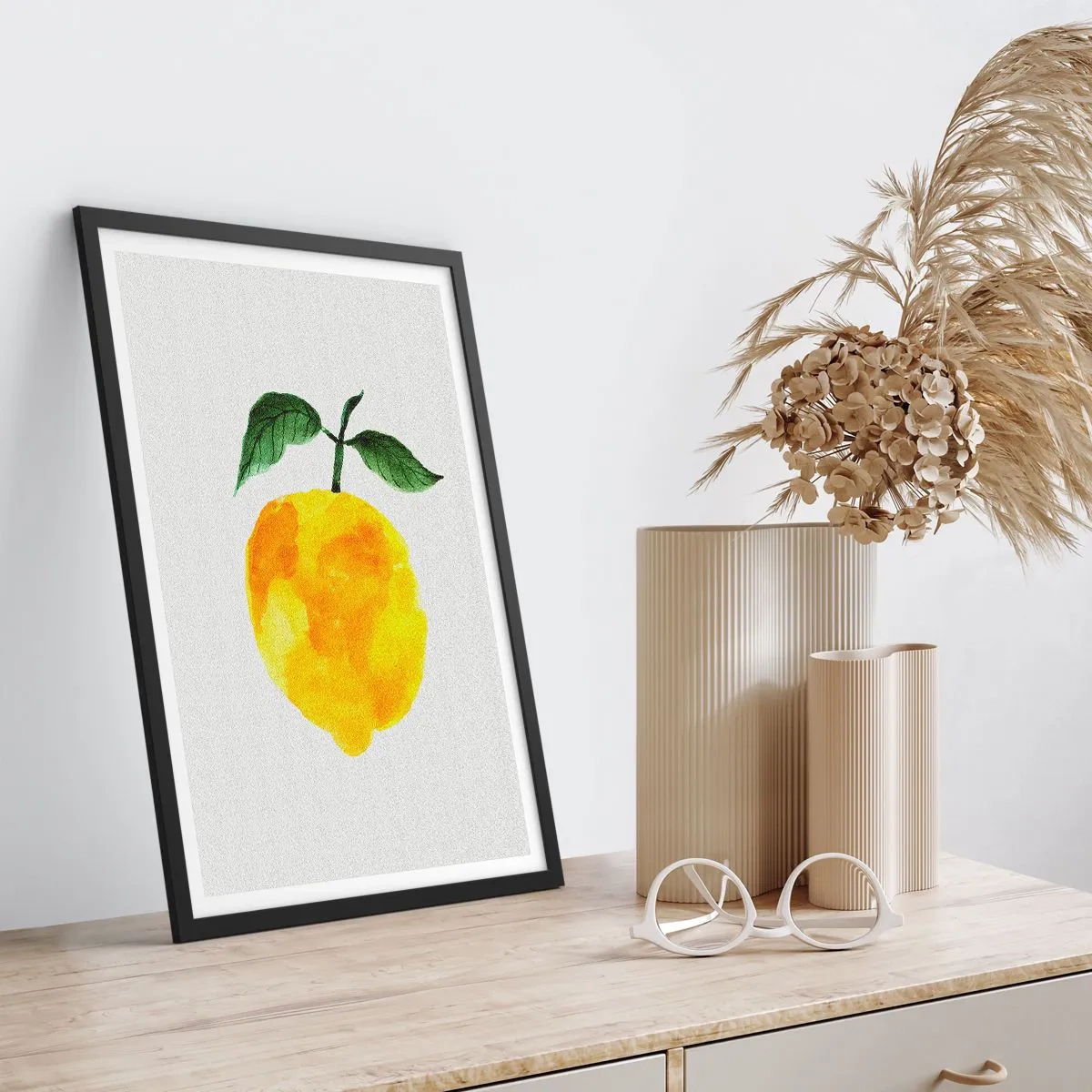 Poster în ramă neagră - Cum să simțiți gustul soarelui - 61x91 cm
