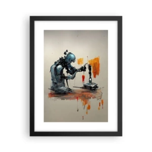 Poster în ramă neagră - Vine ziua de mâine..... - 30x40 cm