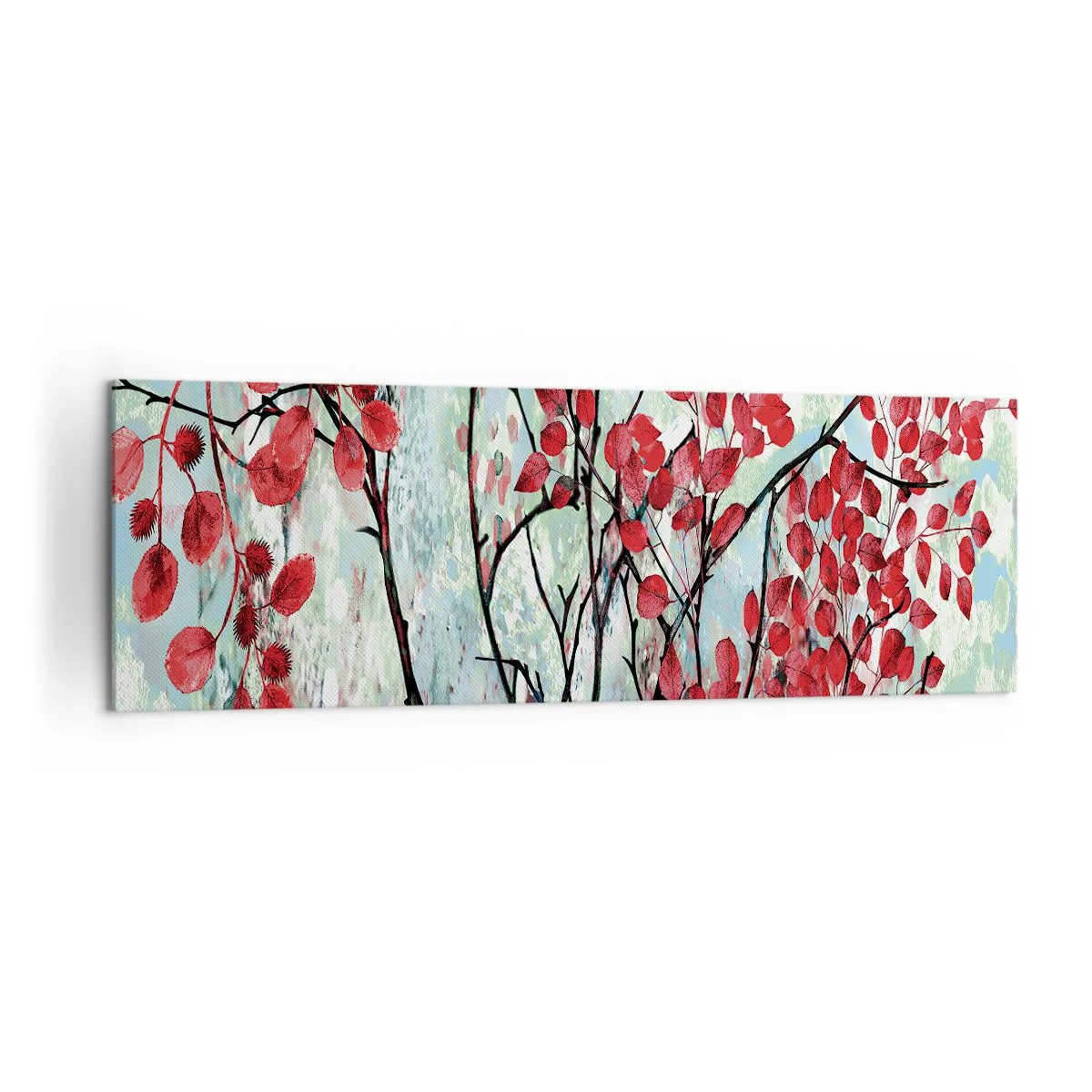 Tablou pe pânză - Arbore în stacojiu - 160x50 cm