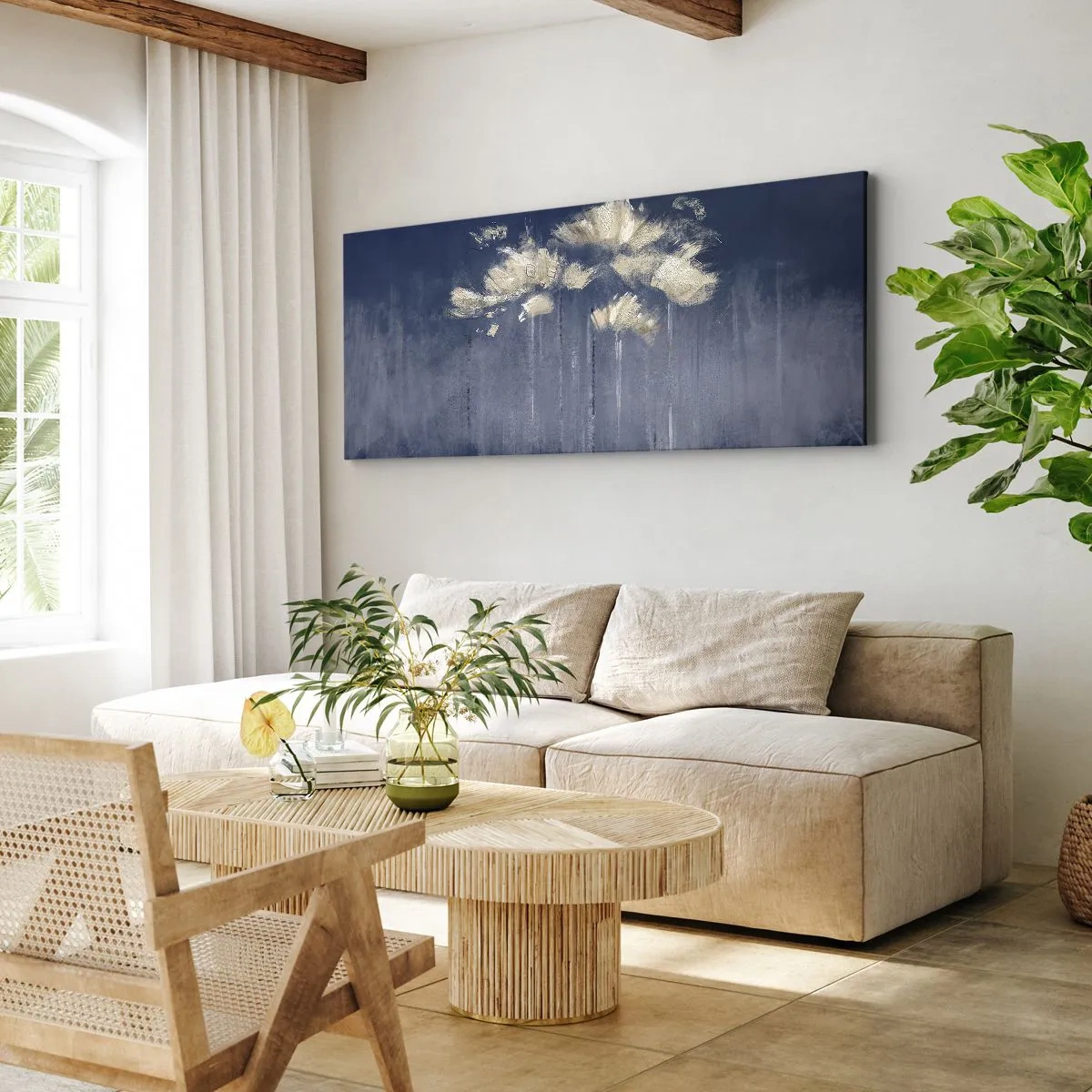 Tablou pe pânză - Ca petalele în vânt - 100x40 cm