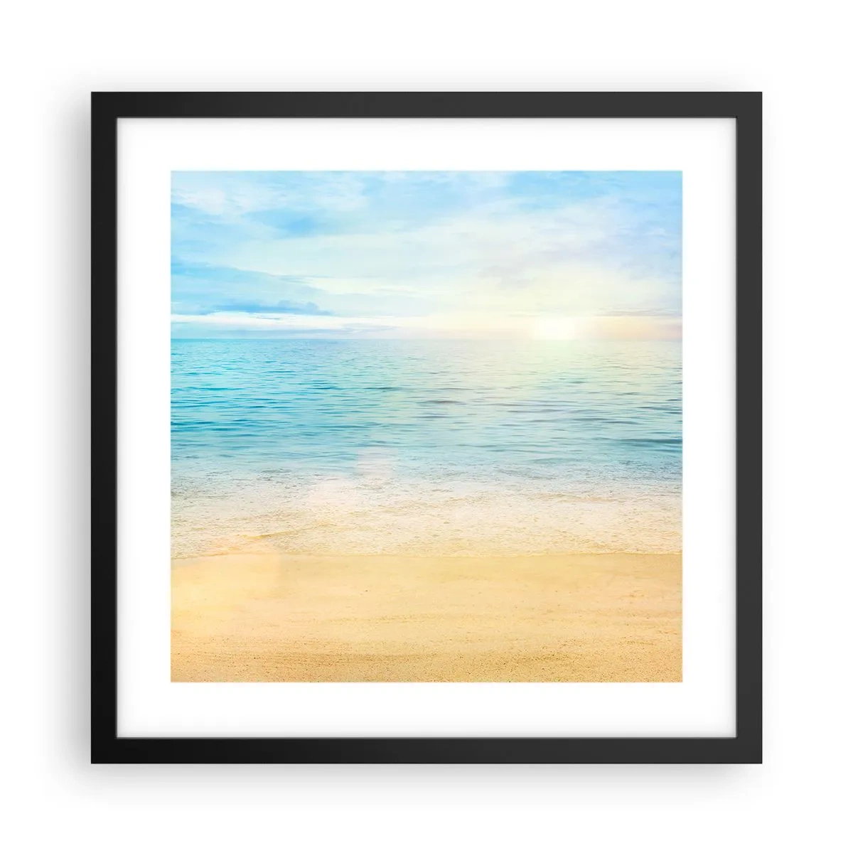 Poster în ramă neagră - Marele albastru - 40x40 cm