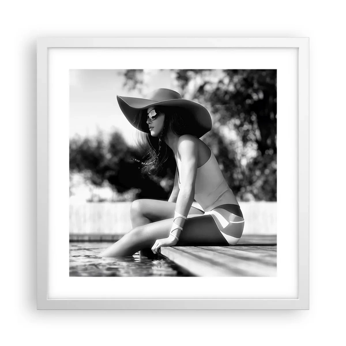 Poster în ramă albă - Vis de vară - 40x40 cm