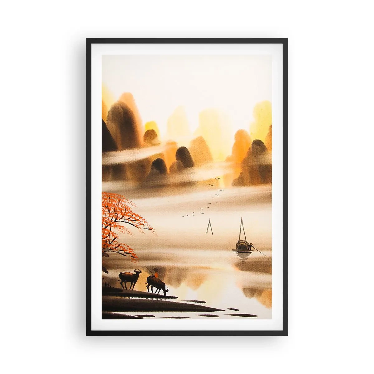Poster în ramă neagră - Mai departe decât Orientul Îndepărtat - 61x91 cm