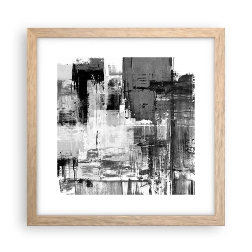 Poster în ramă de stejar deschis - Griul este frumos - 30x30 cm