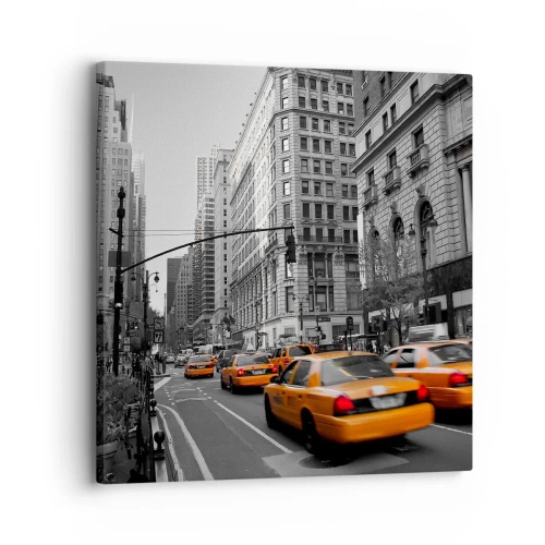 Tablou pe pânză - Soarele marelui oraș - 30x30 cm