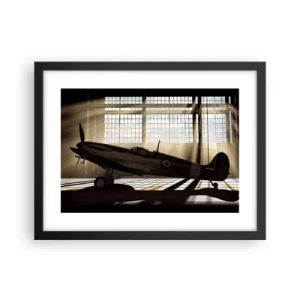 Poster în ramă neagră - Odihna războinicului - 40x30 cm