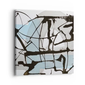 Tablou pe pânză - Cu toate acestea, albastru - 40x40 cm