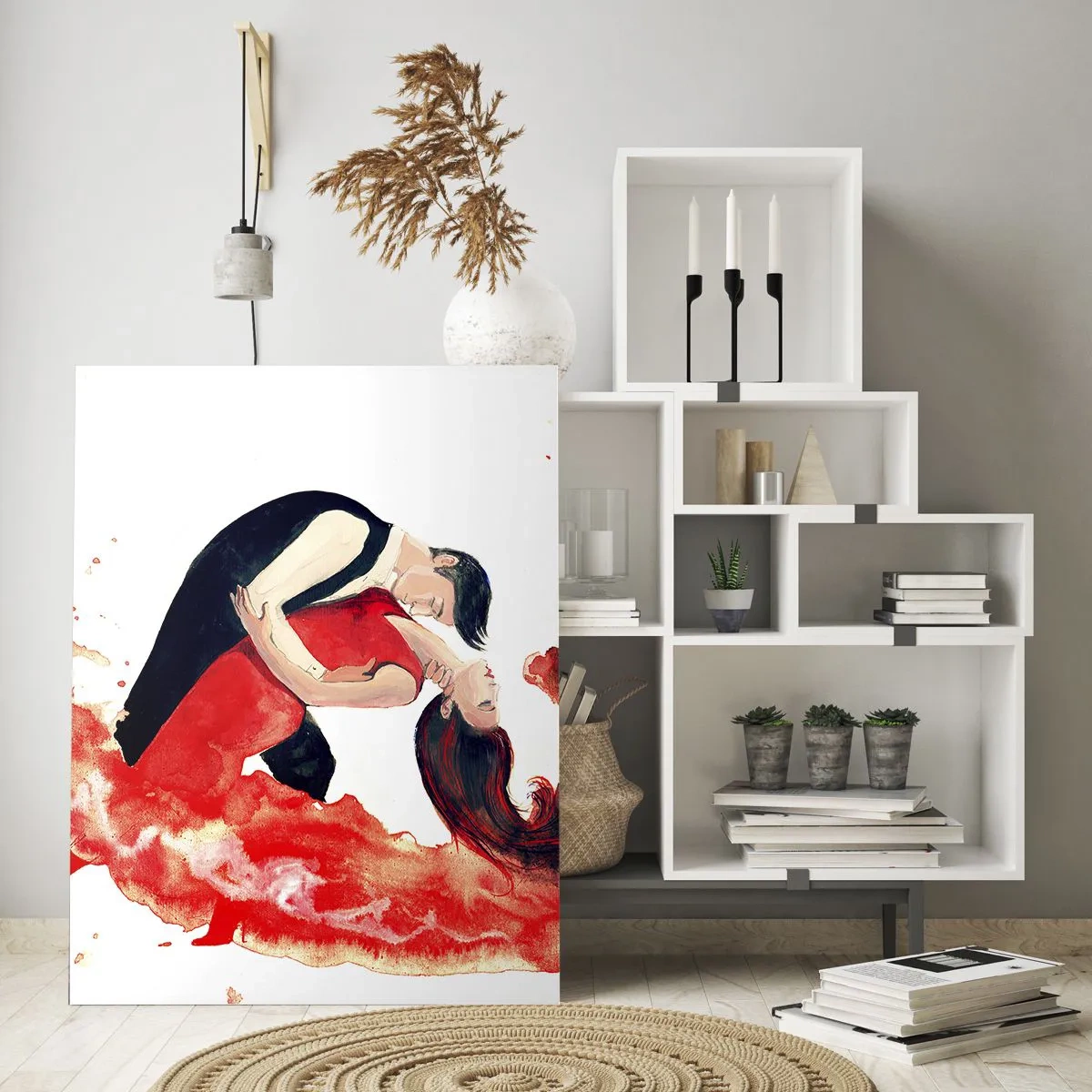 Tablou pe sticlă - Tango - un val senzual - 80x120 cm