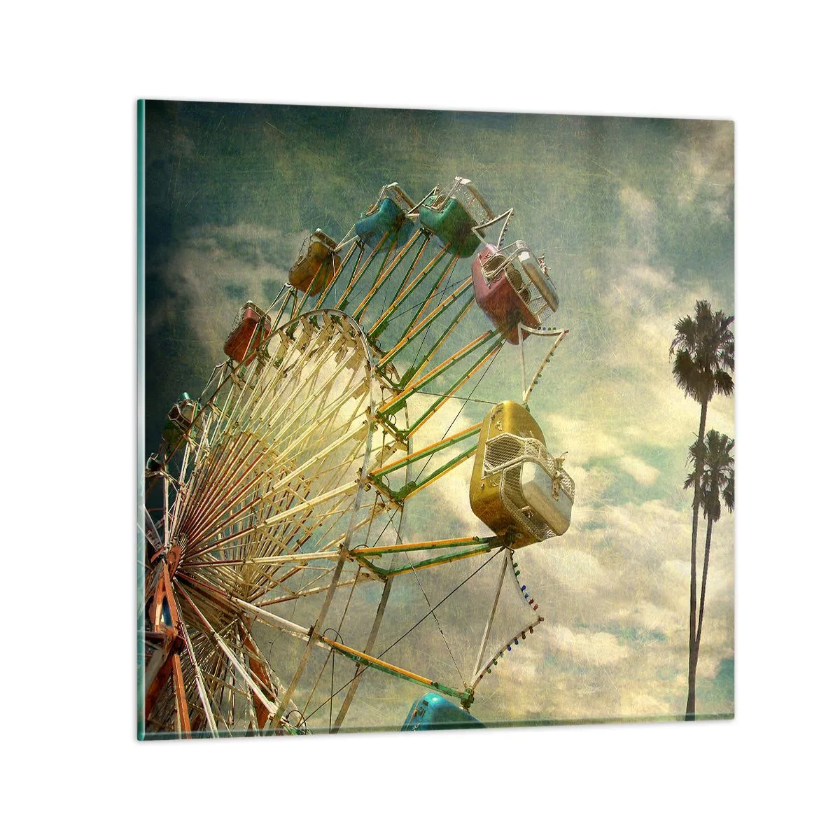 Tablou pe sticlă - Hai la distracție… - 60x60 cm