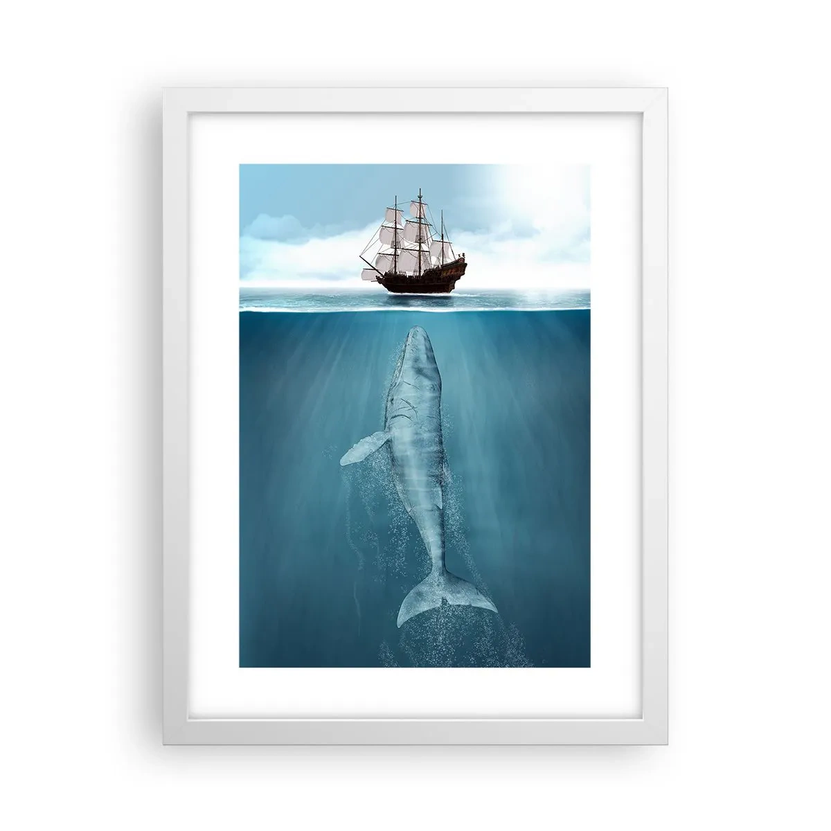 Poster în ramă albă - Este mai bine să nu știi - 30x40 cm