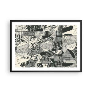 Poster în ramă neagră - Dinamica de astăzi - 70x50 cm