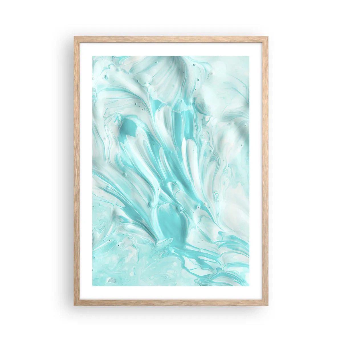 Poster în ramă de stejar deschis - Împreună pentru totdeauna - 50x70 cm