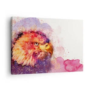 Tablou pe pânză Canvas - Portretul unui vultur în culori artistice de acuarelă - 70x50cm - Nu vrei să știi la ce mă gândesc - Decorațiune modernă pentru perete pentru living și dormitor ARTTOR
