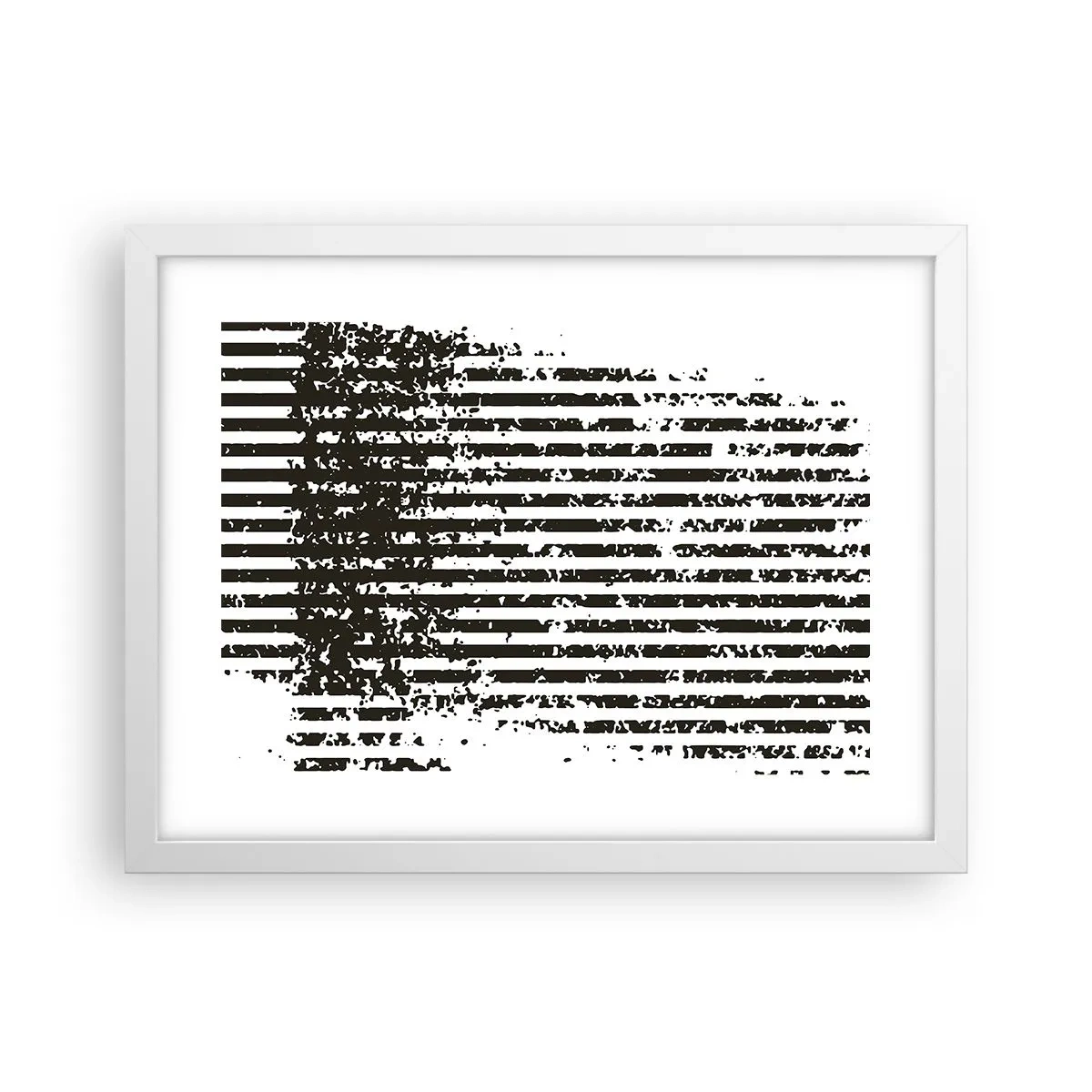 Poster în ramă albă - Ritm și zgomot - 40x30 cm