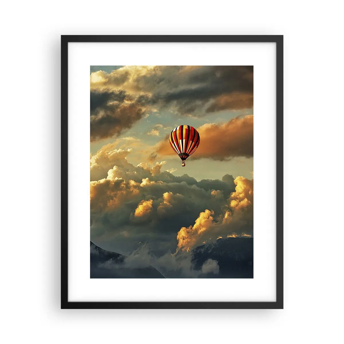 Poster în ramă neagră - Zbor pentru că vreau - 40x50 cm