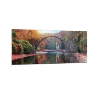 Tablou pe sticlă - De cealaltă parte a oglinzii - 100x40 cm