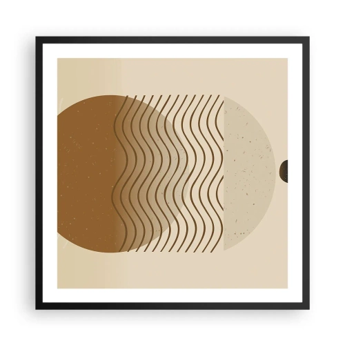 Poster în ramă neagră - Despre originea figurilor geometrice - 60x60 cm