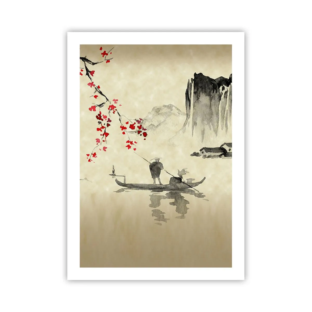 Poster - În țara florilor de cireș - 50x70 cm