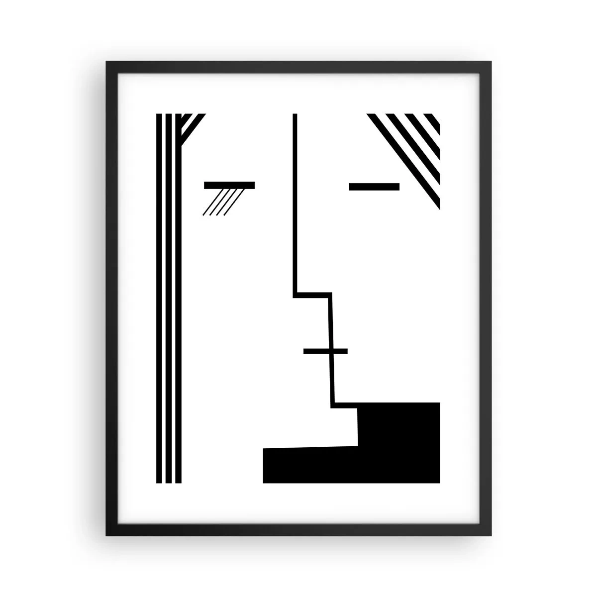 Poster în ramă neagră - Doar un sărut - 40x50 cm