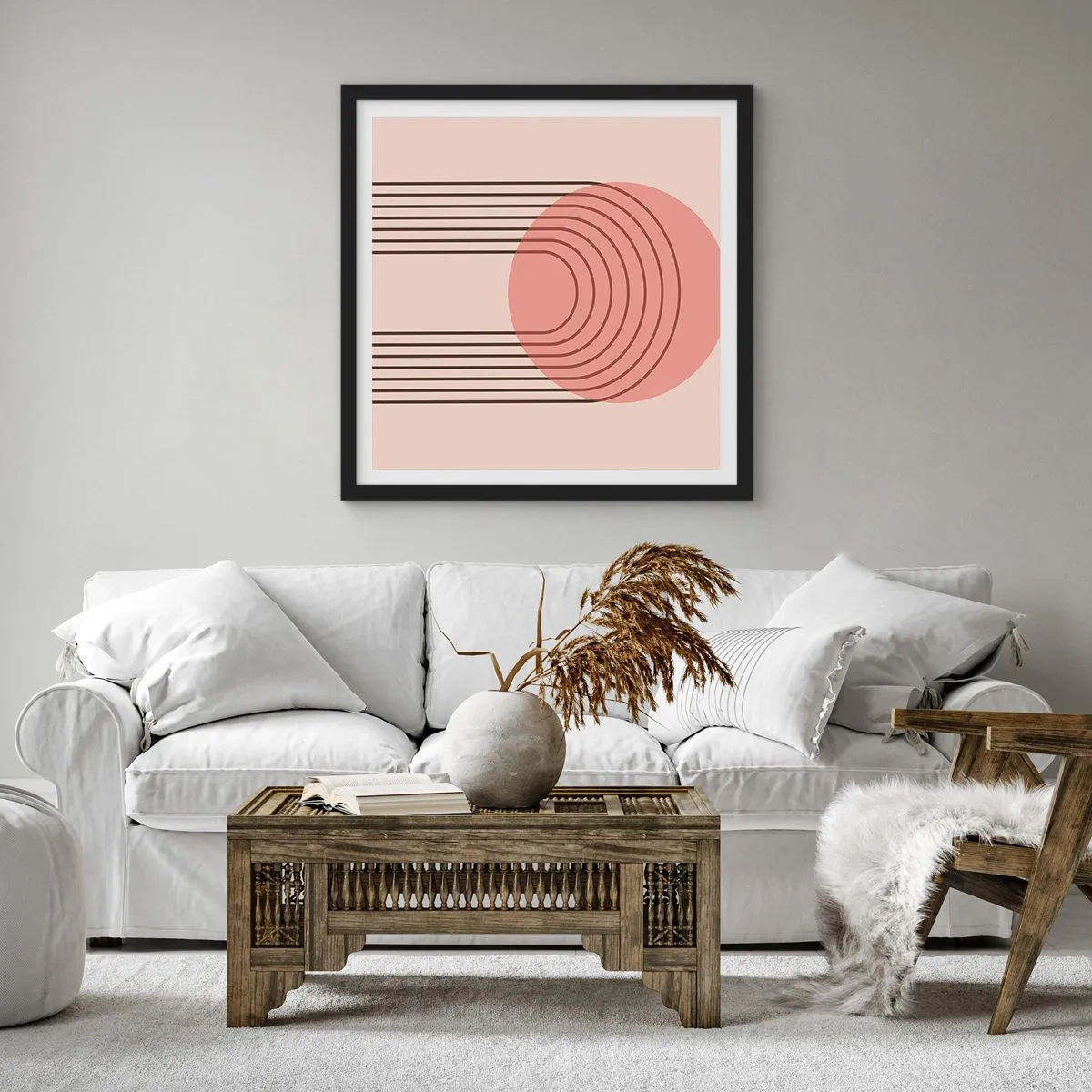 Poster în ramă neagră - Atracție irezistibilă - 30x30 cm