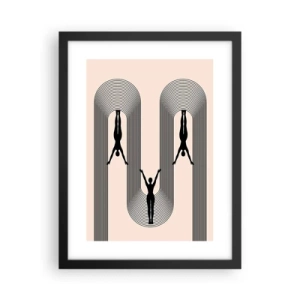 Poster în ramă neagră - Cu susul în jos - 30x40 cm