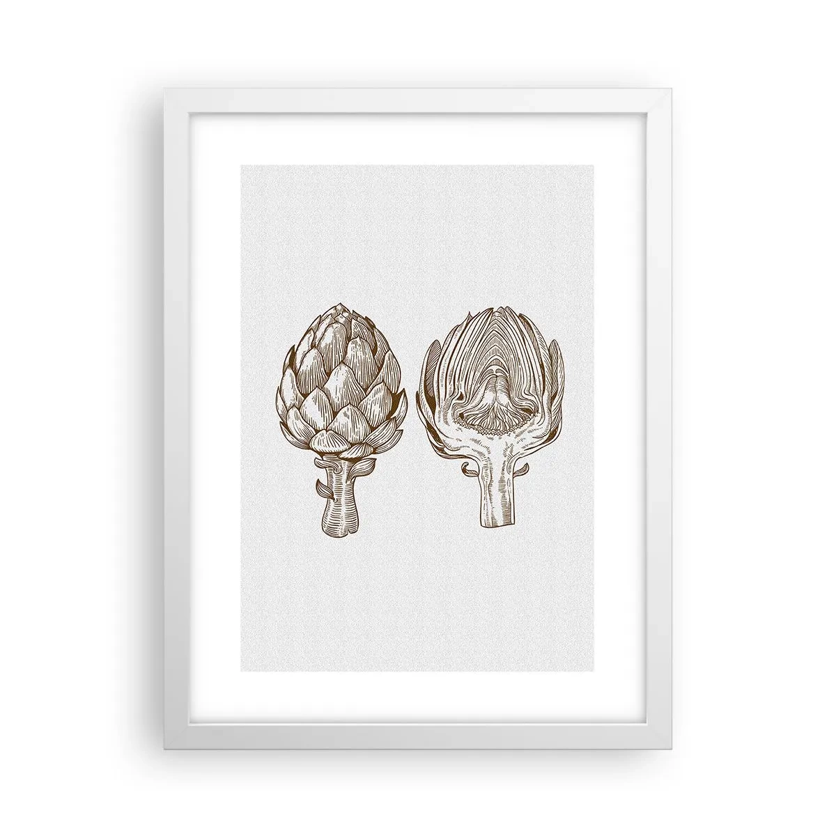 Poster în ramă albă - Lecție de anatomie - 30x40 cm