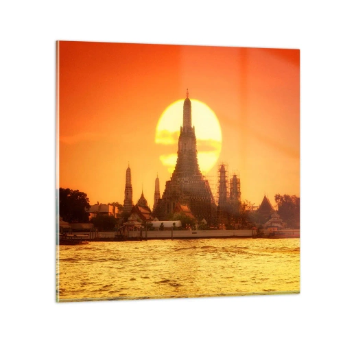 Tablou pe sticlă - Spre soare, mereu spre soare - 30x30 cm